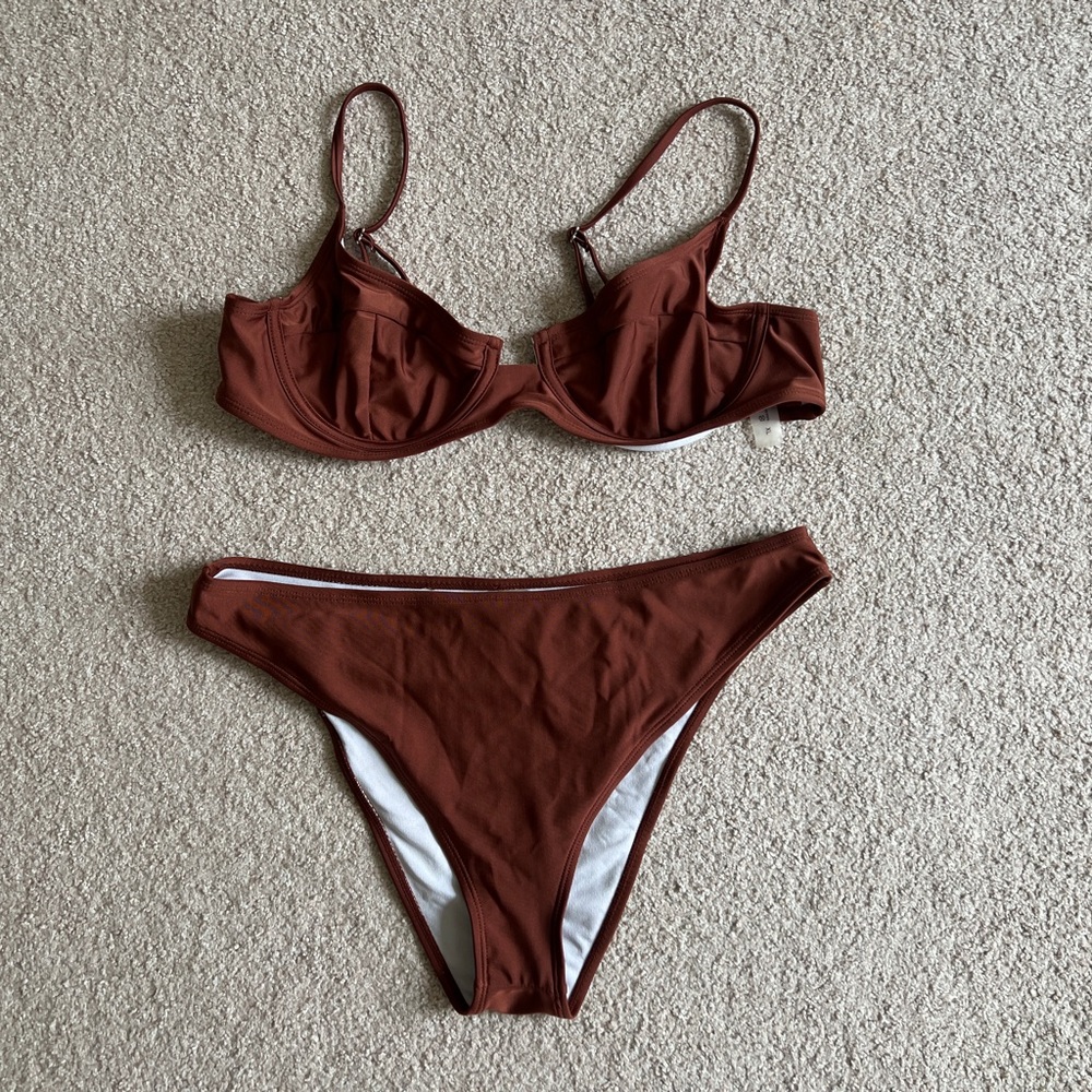Frankie's Bikinis Chocolate Bikini Set